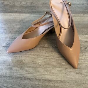 Elegant Tan Women's Slingback Shoes